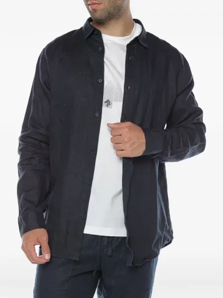 Lung cămașă Armani Exchange albastru