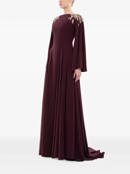 Rochie maxi Saiid Kobeisy de costum violet