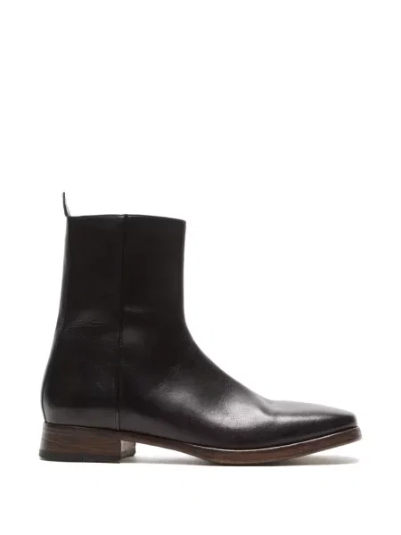 Kožne čizmice Acne Studios crna