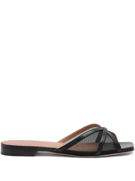 Sandale Malone Souliers cu perle fără toc negru