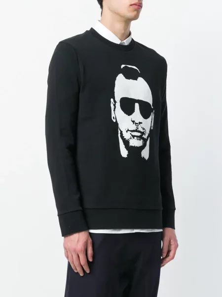 Lung tricou Neil Barrett negru