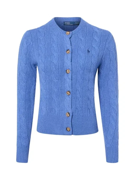 Polo Ralph Lauren Kardigan z zawartością kaszmiru Kobiety Kaszmir S niebieski