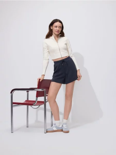 Reserved Szorty z modalem ciemnoszary