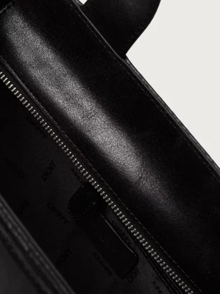 Кожаная сумка шоппер Dkny