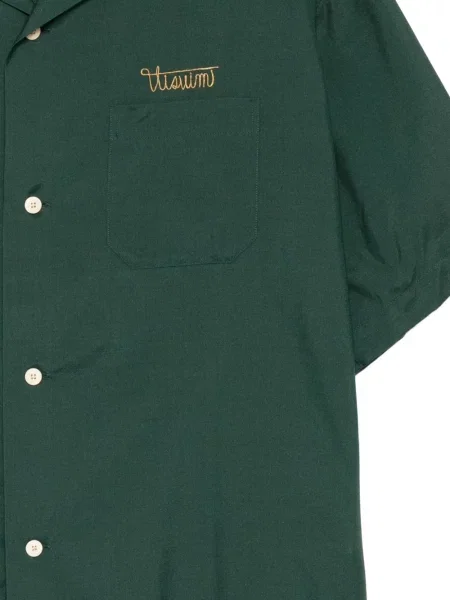 Scurt cămașă Visvim cu broderie verde