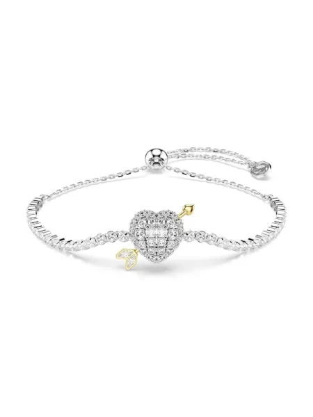 Swarovski Akcesoria Kobieta ONE SIZE Idyllia Bransoletka Serce ze Strzałą szary