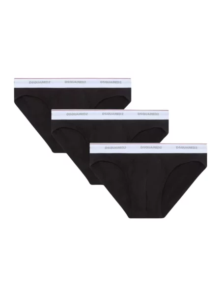 Zestaw majtek Dsquared2 ze stretchu czarny