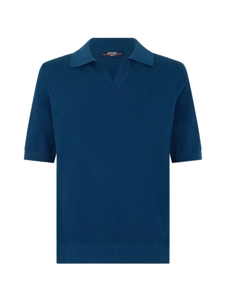 Gulerat tricou K-way tricotate albastru