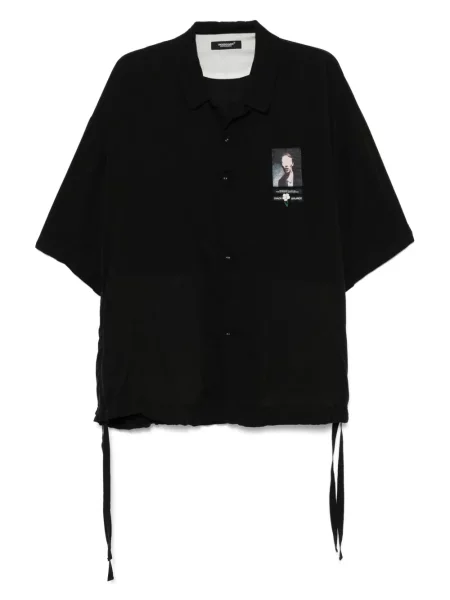 Риза Undercover с принт черно