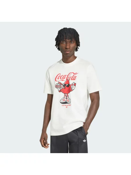Koszulka adidas x Coca-Cola Classic Sport Graphic Treffie biała