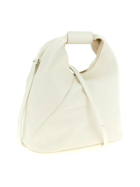 Torebka crossbody Mm6 Maison Margiela skórzana beżowa