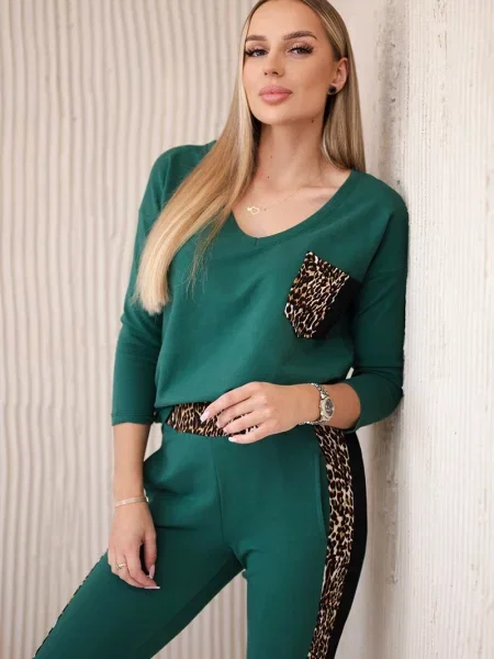 Komplet dresowy Kesi zielony