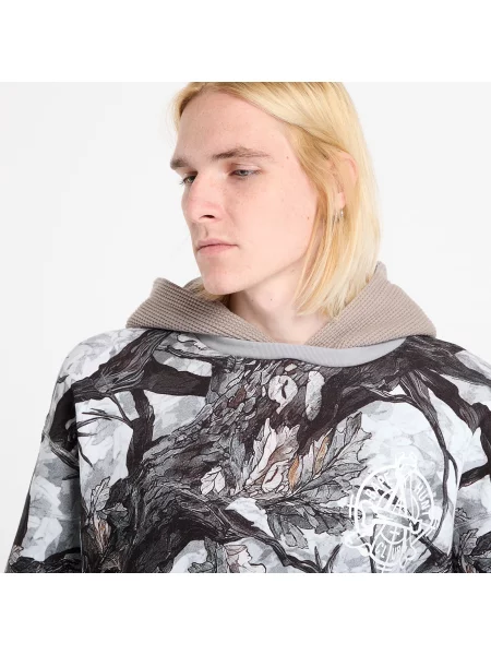 Hanorac A BATHING APE Tree Edge Camo Layered Pullover Hoodie UNISEX White L alb