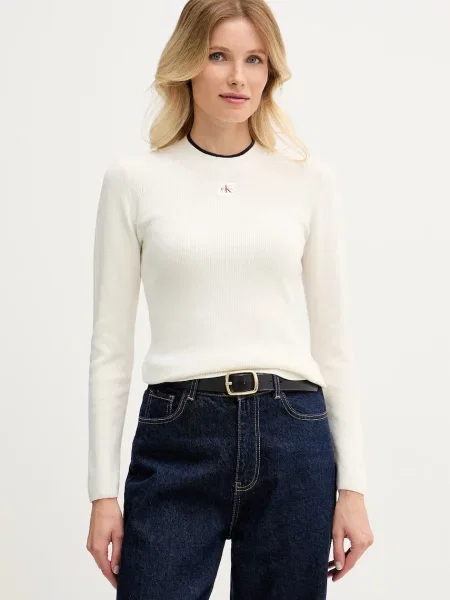 Calvin Klein Jeans Pulover Crem bej