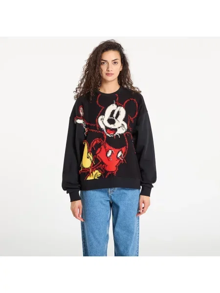 Суитшърт Desigual Hello Mickey Sweatshirt Black L черно