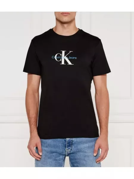 Calvin Klein Jeans Póló DISTRESSED fekete