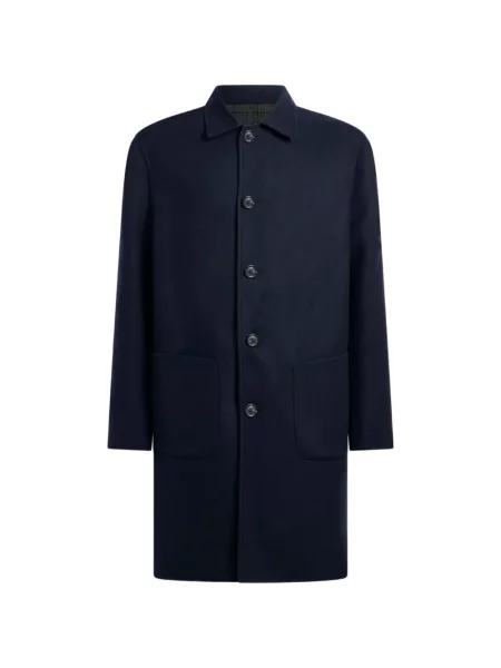 Reversibil palton Etro de lână albastru