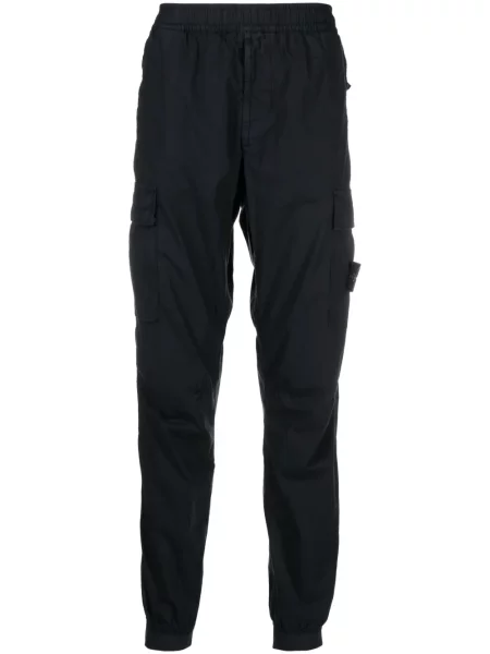 Pantaloni cargo Stone Island cu strasuri albastru