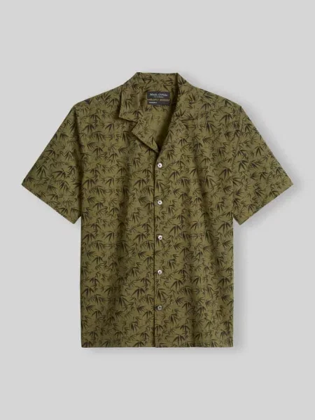 Koszula casualowa o kroju regular fit z czystej bawełny Marc O'polo oliwkowa
