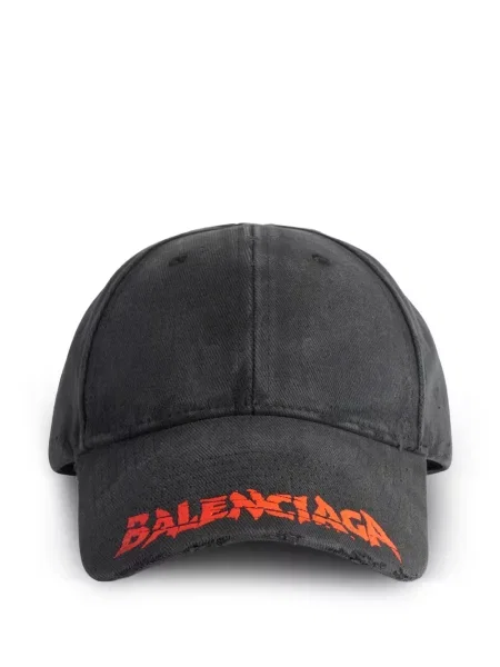 Viseltes hatású baseball sapka Balenciaga szürke