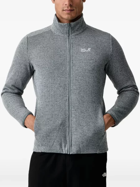 Geacă Jack Wolfskin cu glugă negru