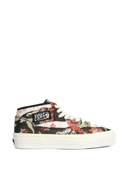 Жакардови маратонки Vans на цветя черно