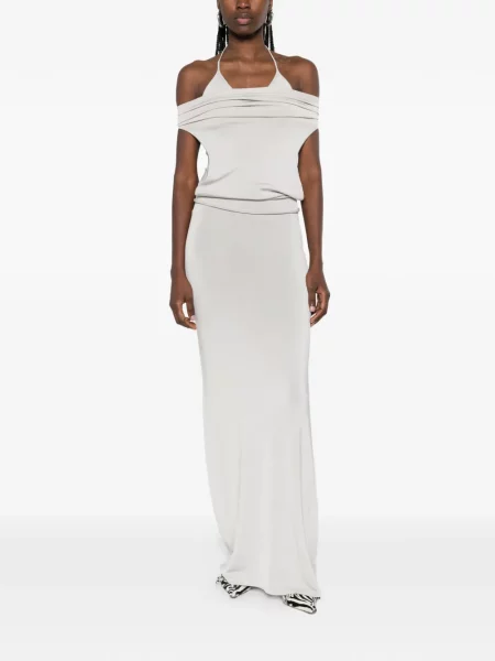 Rochie maxi Aya Muse de costum gri