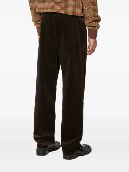 Pantaloni Norse Projects de catifea cord maro