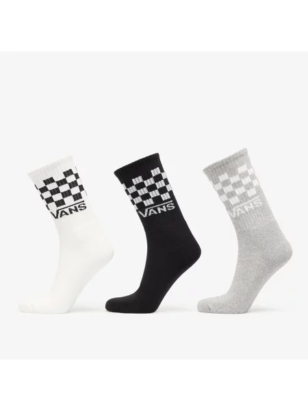 Kostkované klasické ponožky Vans bílé