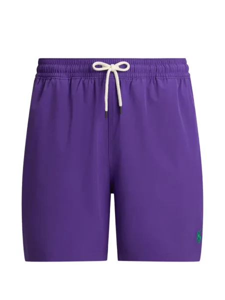 Blugi Polo Ralph Lauren cu broderie de in cu două rânduri de nasturi roz
