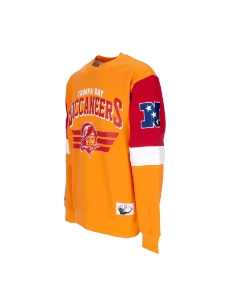 Bluza sportowa Mitchell & Ness pomarańczowa