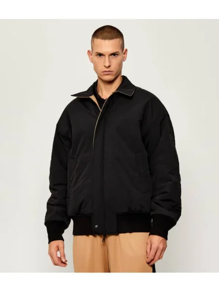 Geacă cu două fețe bomber | Relaxed fit negru