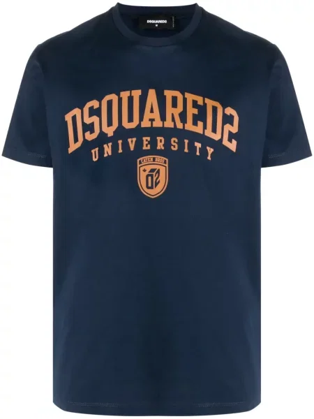 Tricou Dsquared2 cu imagine albastru