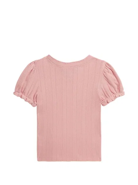 Koszulka polo dziecięca Polo Ralph Lauren różowa