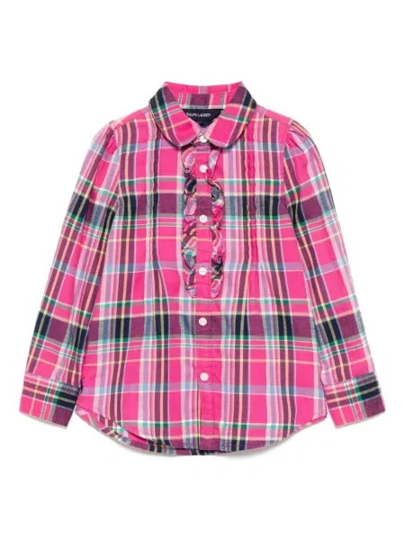 Koszula dziecięca Polo Ralph Lauren różowa