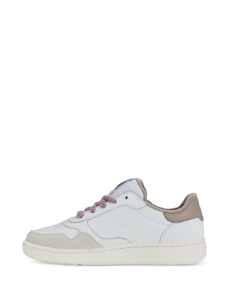 Sneakerși K-swiss cu șireturi din piele de căprioară alb