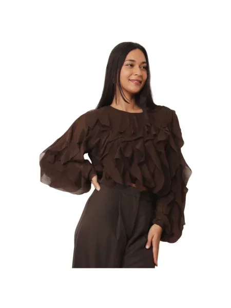 Top La Modeuse maro