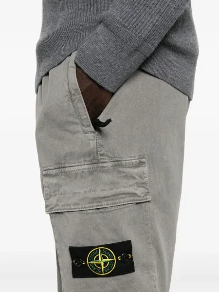 Pantaloni cargo Stone Island cu strasuri gri