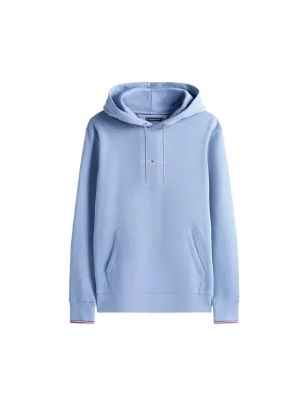 Bluza z kapturem Tommy Hilfiger z kapturem niebieska