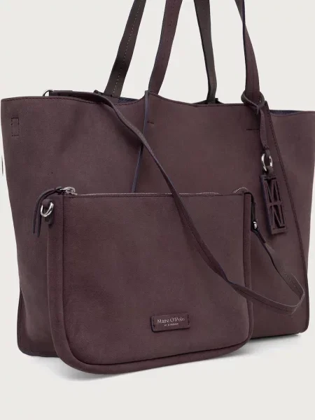 Marc O'Polo torebka shopper zamszowa