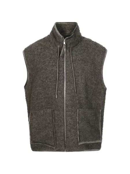 Bouclé vestă Amaranto gri