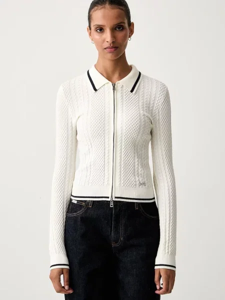 Guess Jeans cardigan pentru femei cu vâscoză bej