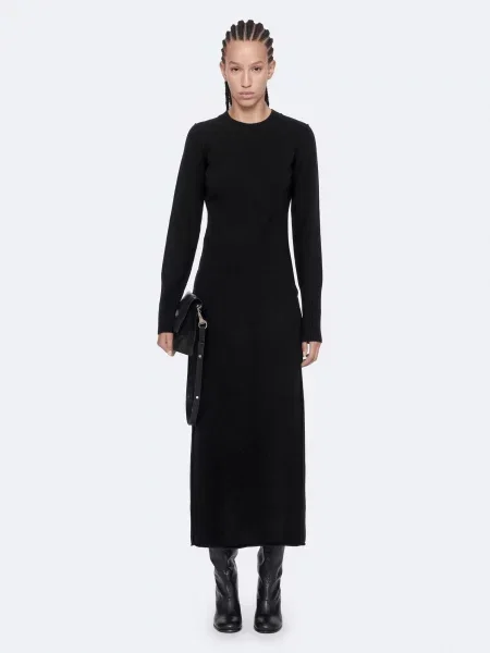 Платье миди All Saints черное
