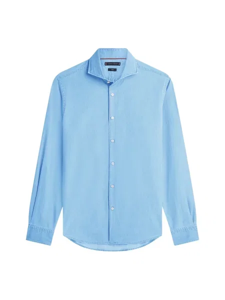 Koszula dżinsowa Tommy Hilfiger casual niebieska