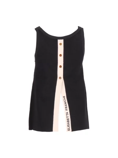 Top Elisabetta Franchi czarny