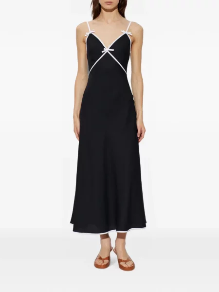 Rochie Moschino cu funde cu bretele negru