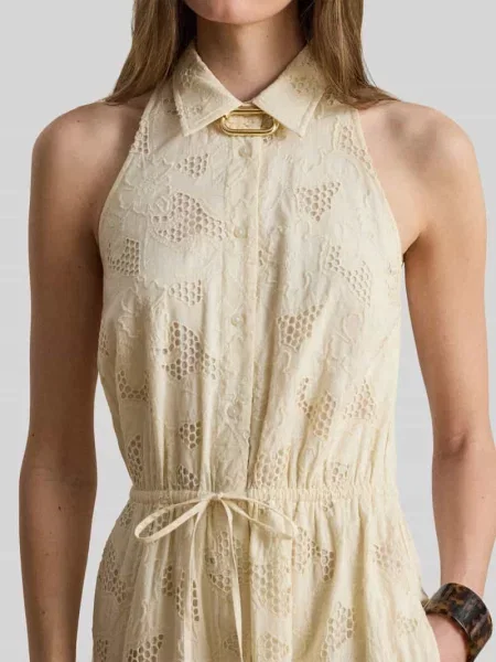 Lauren Ralph Lauren sukienka koszulowa beżowa