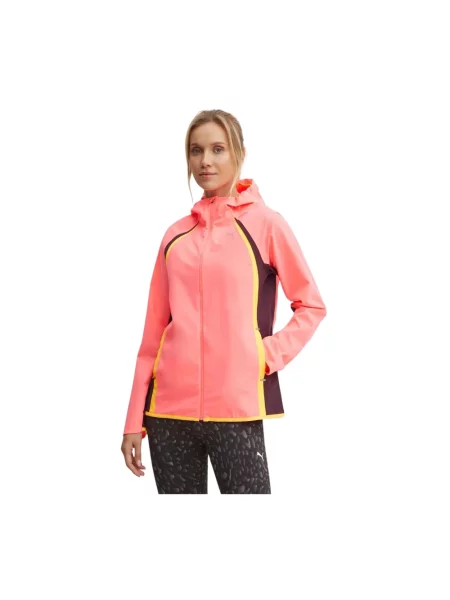 Puma kurtka przeciwdeszczowa Ultraweave Raincell przejściowa różowy