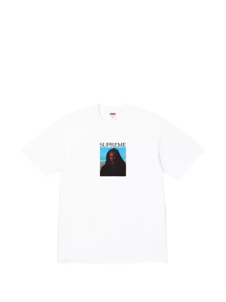 Tricou Supreme cu imagine alb