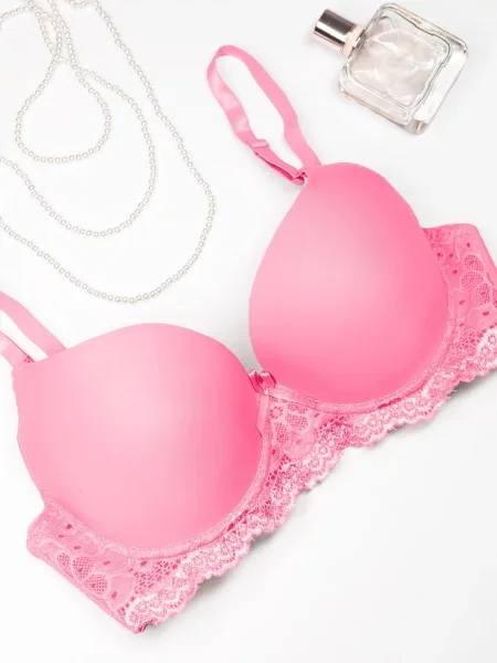 ISSA Plus Бюстгальтер без підкладки рожевий